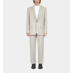 Veste De Costume Beige En Lin Homme