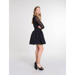 Jupe courte volumineuse à strass