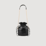 Sac seau Le Bonbon en cuir matelassé