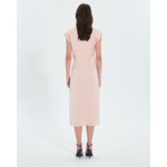 Robe satinée nude