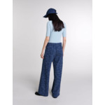 Pantalon large en tweed