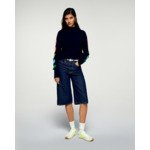 Pull Col Montant Cœurs Multicolores