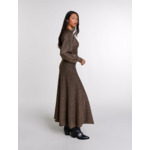 Robe longue en maille brillante
