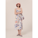 Robe Raquelina-Bleu en Coton