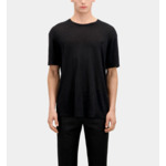 T-Shirt Manches Courtes En Lin Avec Broderie Poitrine Homme