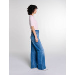 Pull court en maille avec strass