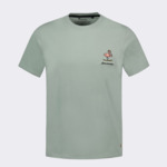 T-shirt vert clair broderie sans pression