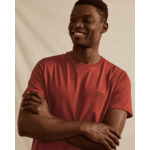 T-shirt col rond rouge