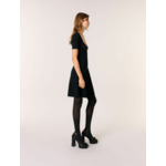 Robe courte en maille côtelée