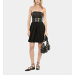 Robe Bustier Courte Noire Femme