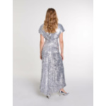 Robe longue en sequins