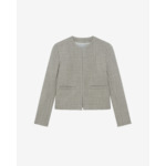 Veste En Tweed Argenté Joulia