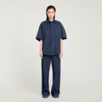 Chemise strassée à cravate