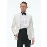 Veste de smoking en laine, mohair et soie