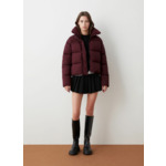 Doudoune courte à motif floral 3D