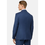 Veste Bleue En Laine Grain De Poudre