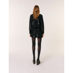 Cardigan court à sequins