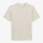 T-shirt manches courtes Theo beige chiné