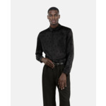 Chemise Jacquard Avec Étoiles Noire Homme
