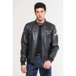 Blouson cuir Alpine Jean Noir
