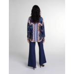 Chemise satinée imprimée