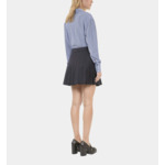 Jupe Courte Plissée Bleu Marine Femme