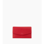 Portefeuille un volet Charlotte en cuir lisse