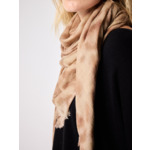 Echarpe cachemire leopard BEIGE_ACAJOU