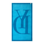 Yves Delorme - Serviette de plage en jacquard de coton 550 g/m², Griffe