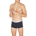 Lot de 2 t-shirts en maille pour homme - blanc/marine