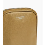 Etui téléphone en cuir grainé