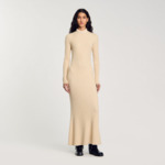Robe longue en maille
