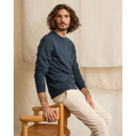 Sweat bleu marine broderie arbre
