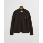 Lambswool Cable Knit Crew Neck Swea