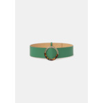 Ceinture Lauren-Vert en Cuir De Vachette