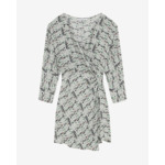 Robe Courte En Soie Imprimée Rita