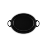 Cocotte ovale 29cm en fonte émaillée noire*
