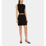 Jupe Courte Noire En Maille Femme