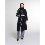 Manteau bicolore double face