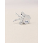 Bague ouverte nœud argentée