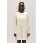 Robe courte Rififi sequins écrue