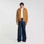 Blouson en peau retournée