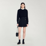 Pull 2 en 1 à col volanté