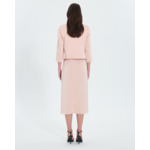 Veste courte satinée nude