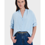 Blouse Tiberina Bleu Ciel en Polyester