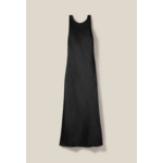 Robe longue satinée