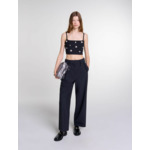 Pantalon large avec ceinture