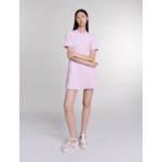 Robe courte en maille jacquard