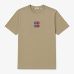 T-shirt manches courtes en coton avec imprimé SB1958 beige