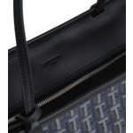 Grand sac cabas horizontal Camille en toile enduite